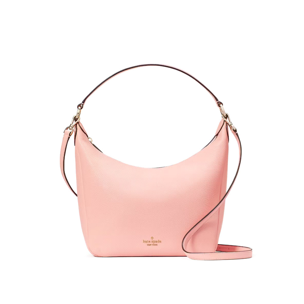 Kate Spade Leila Hobo Shoulder Bag Tea Rose Pebbled Leather KB694 $399